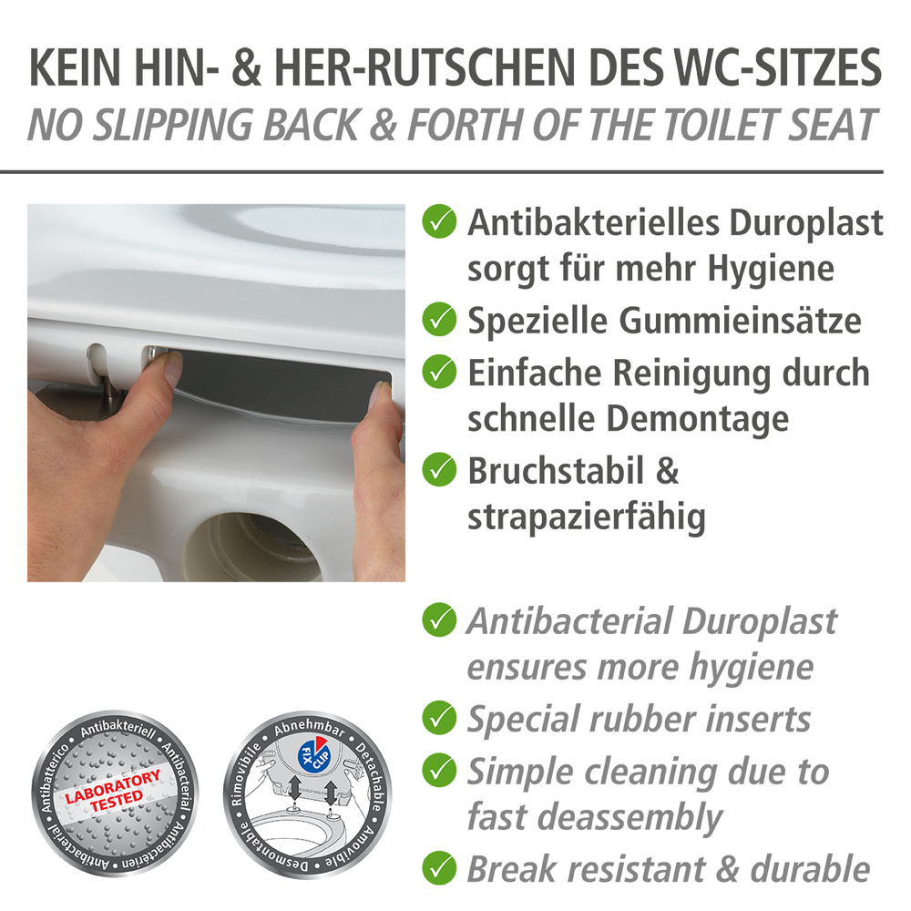 Premium WC-Sitz Mod. Muschel  mit Absenkautomatik