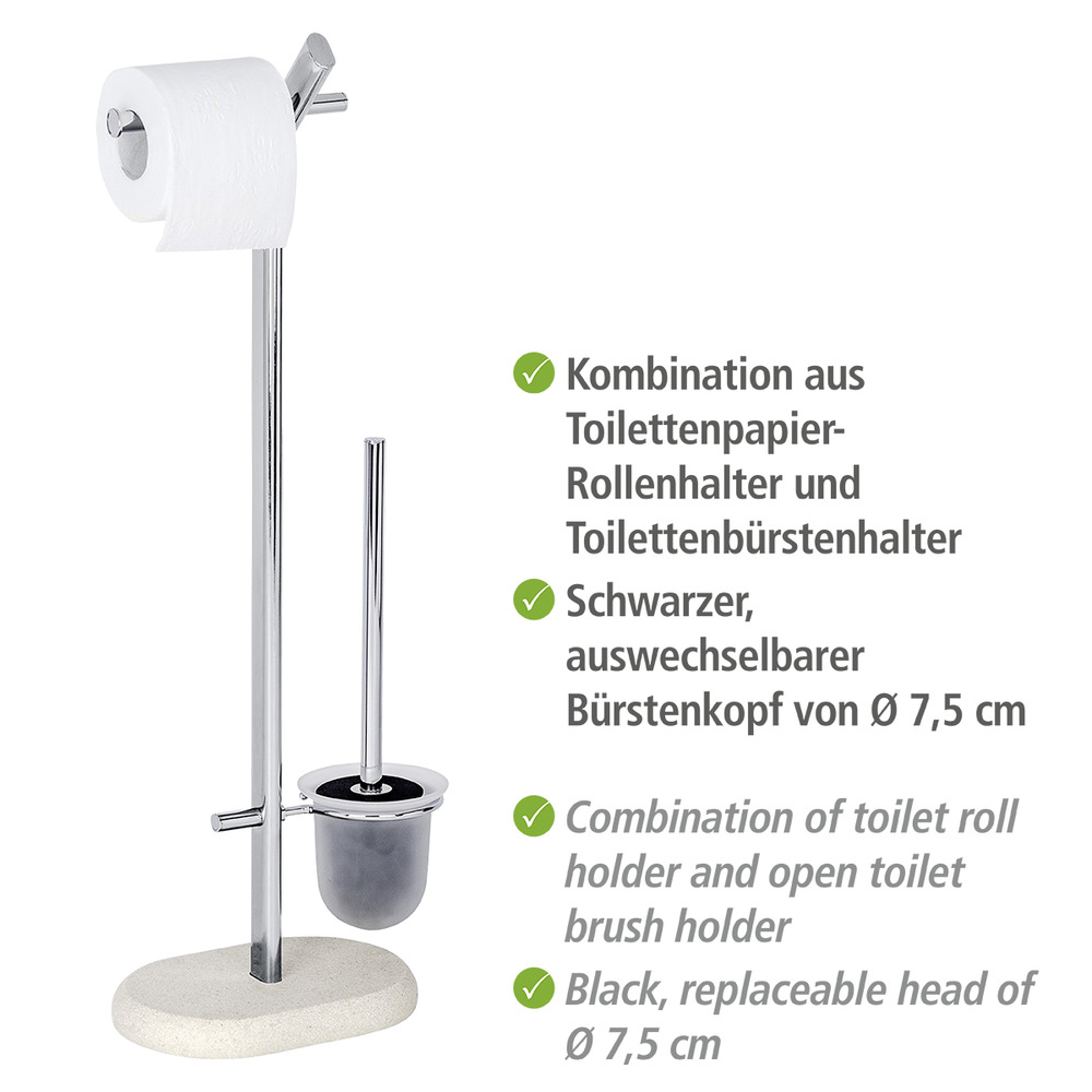 Stand WC-Garnitur Mod. Puro  schwere Bodenplatte für festen Stand