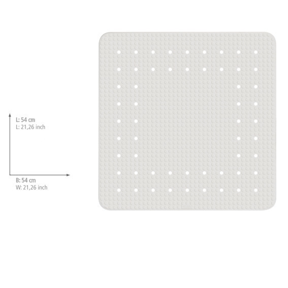 Duscheinlage Mod. Mirasol Weiß  54 x 54 cm