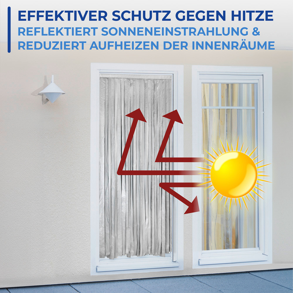 Türvorhang Thermo 2in1  reduziert das Aufheizen im Raum