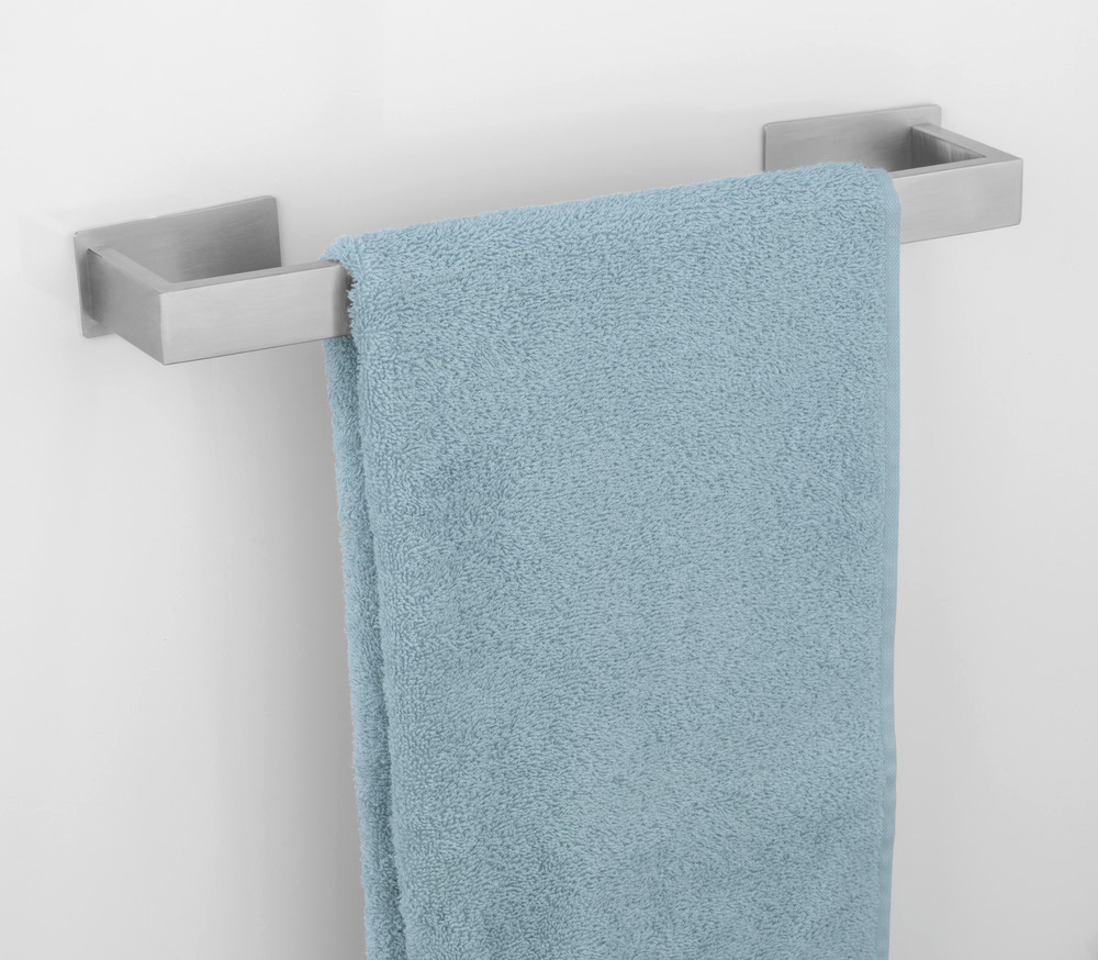 Turbo-Loc® Badetuchstange Uno Mod. Genova Matt 40 cm  Befestigen ohne bohren mit Klebepad-System