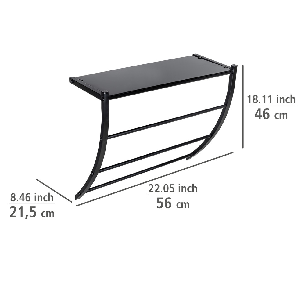 Wandregal Mod. Tarderia  Ablage aus Glas