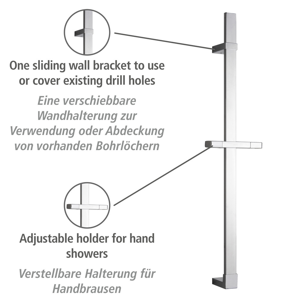 Duschstange Design Chrom  68 cm