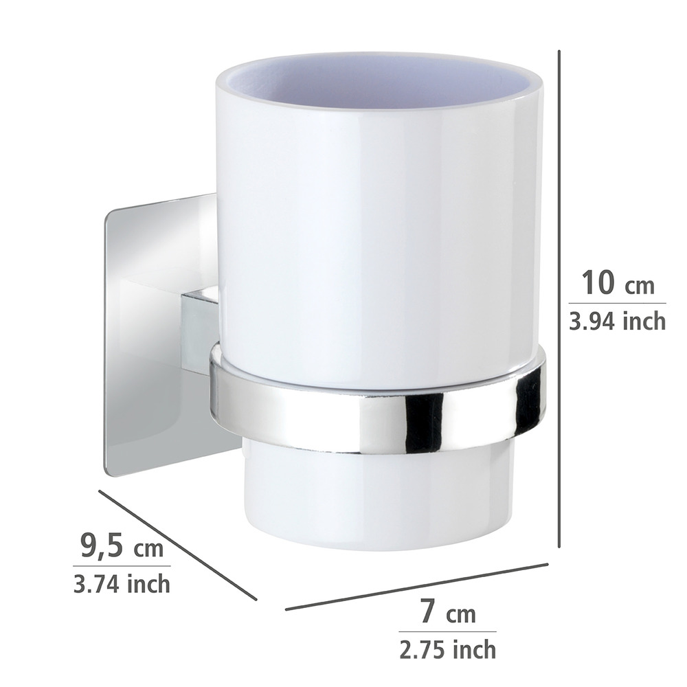 Turbo-Loc® Zahnputzbecher Quadro  Befestigen ohne bohren