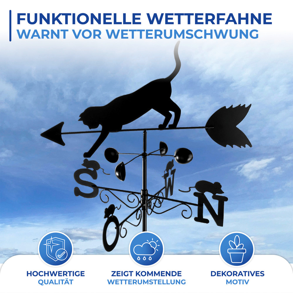 Wetterfahne Mod. Katze  Wetterhahn