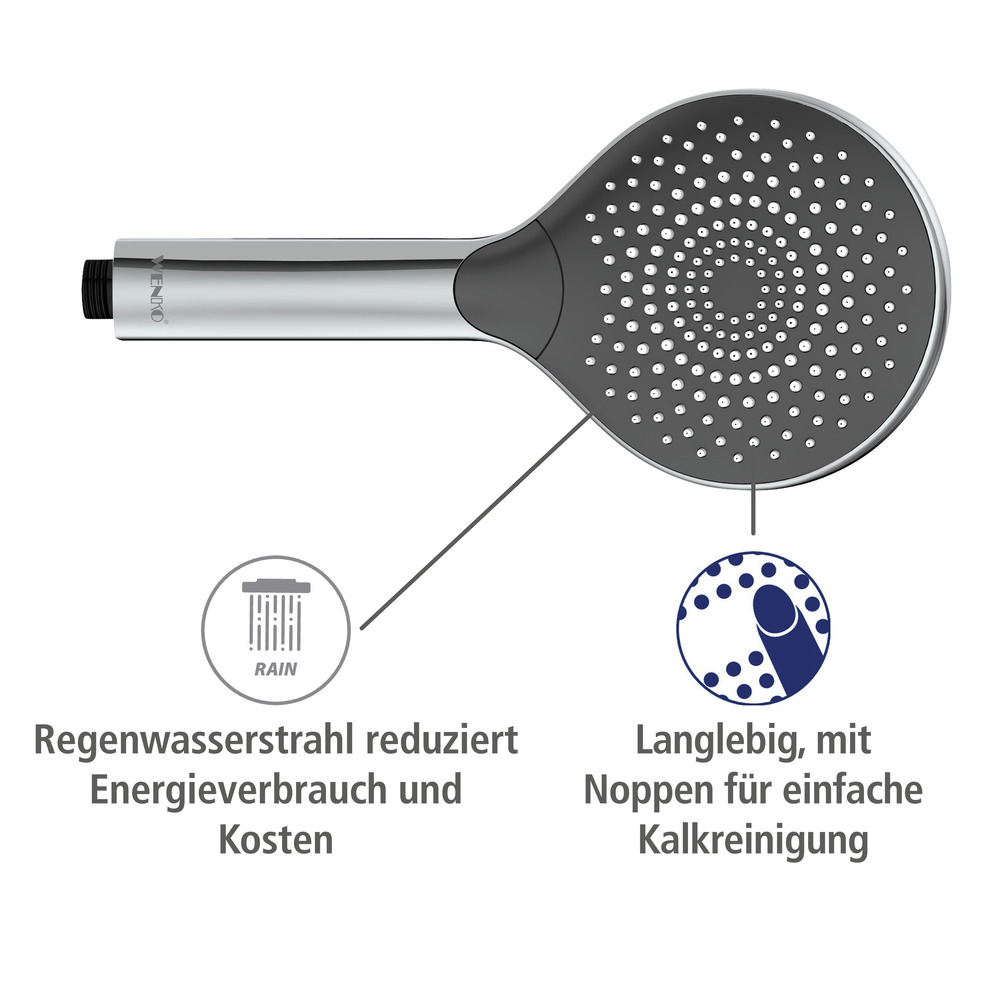 Duschkopf Watersaving Chrom  Ø 12 cm