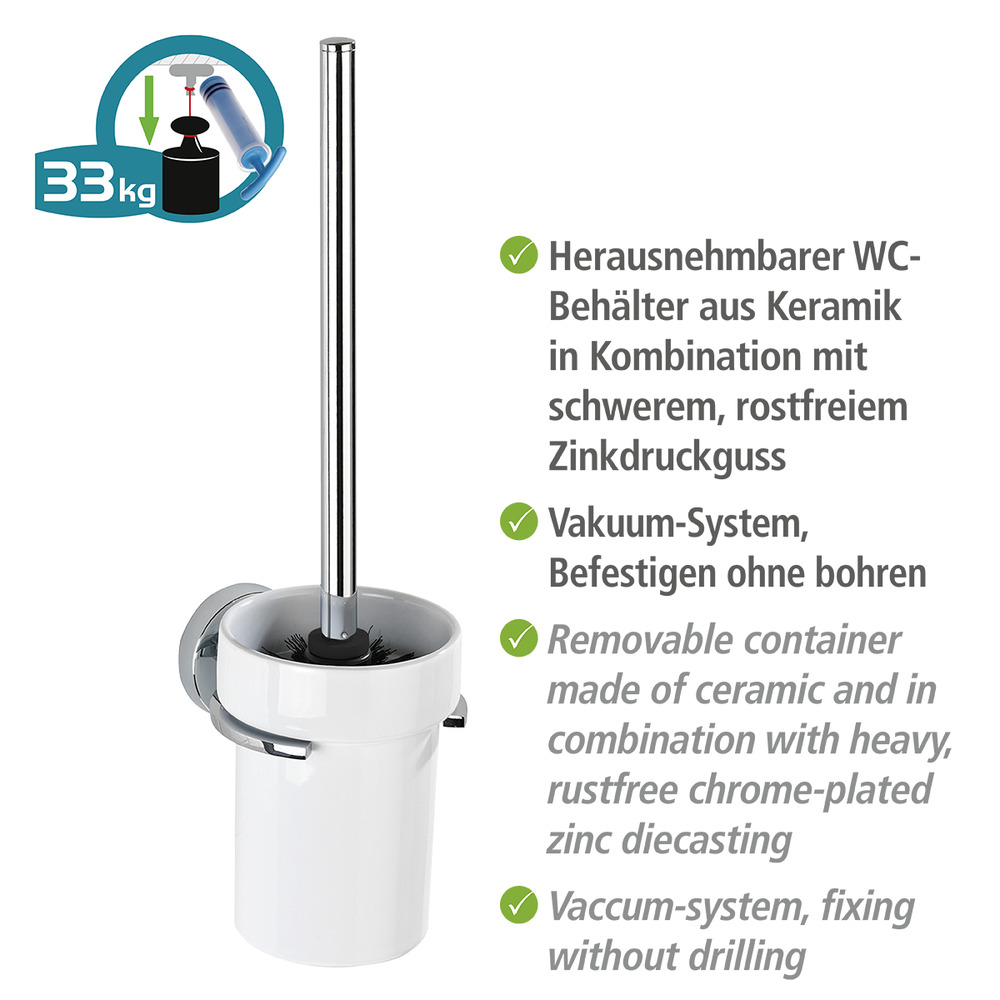 Vacuum-Loc® WC-Garnitur Mod. Capri  Befestigen ohne bohren