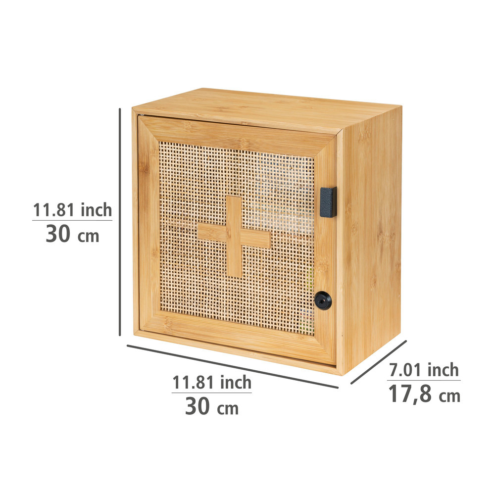 Medikamentenschrank Mod. Allegre  aus Bambus und Rattan