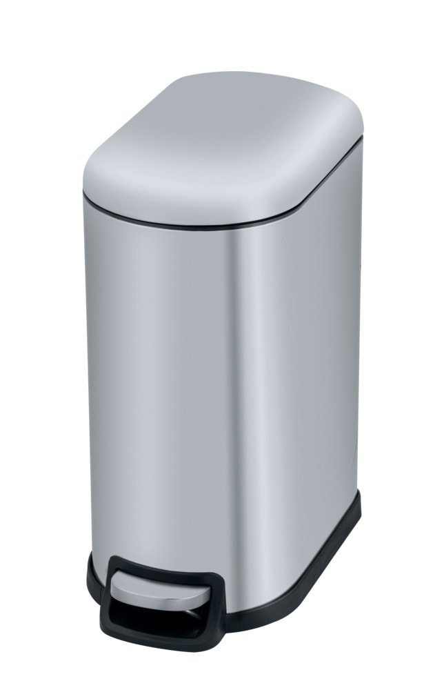 Treteimer Mod. LARA, 10L, edelstahl, satiniert, 31x39x18 cm easy-close Absenkautomatik integriert Treteimer Mod. LARA, 10L, edelstahl, satiniert, 31x39x18 cm easy-close Absenkautomatik integriert