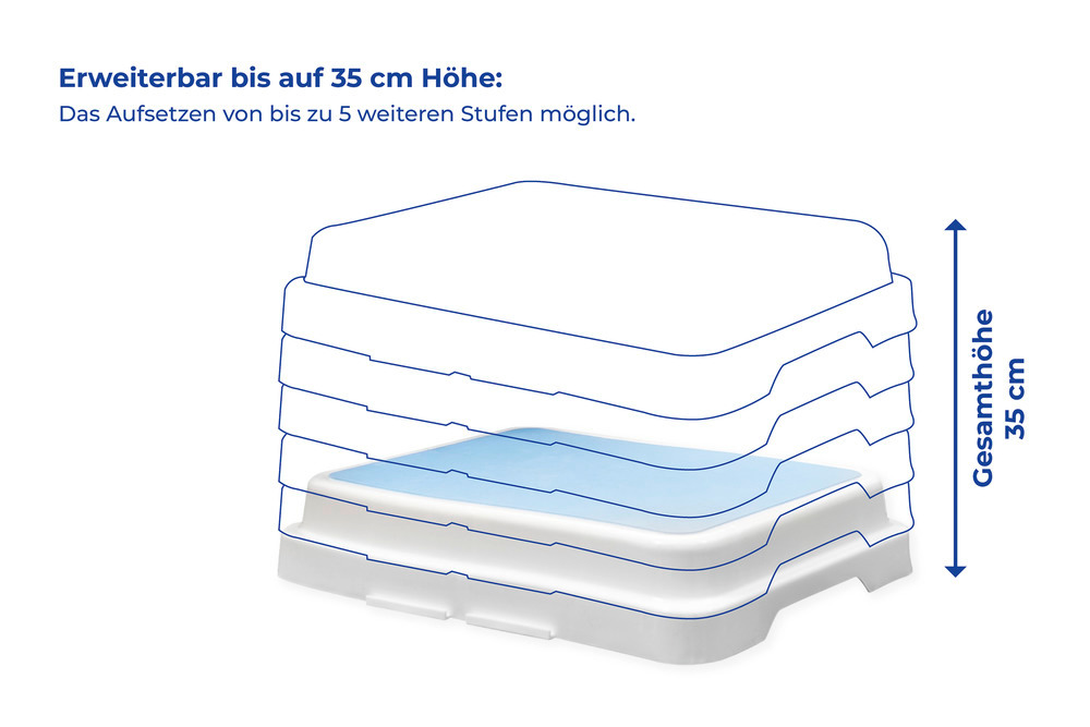 Bad-Stufe 1er  38,1 x 48,3 x 10 cm