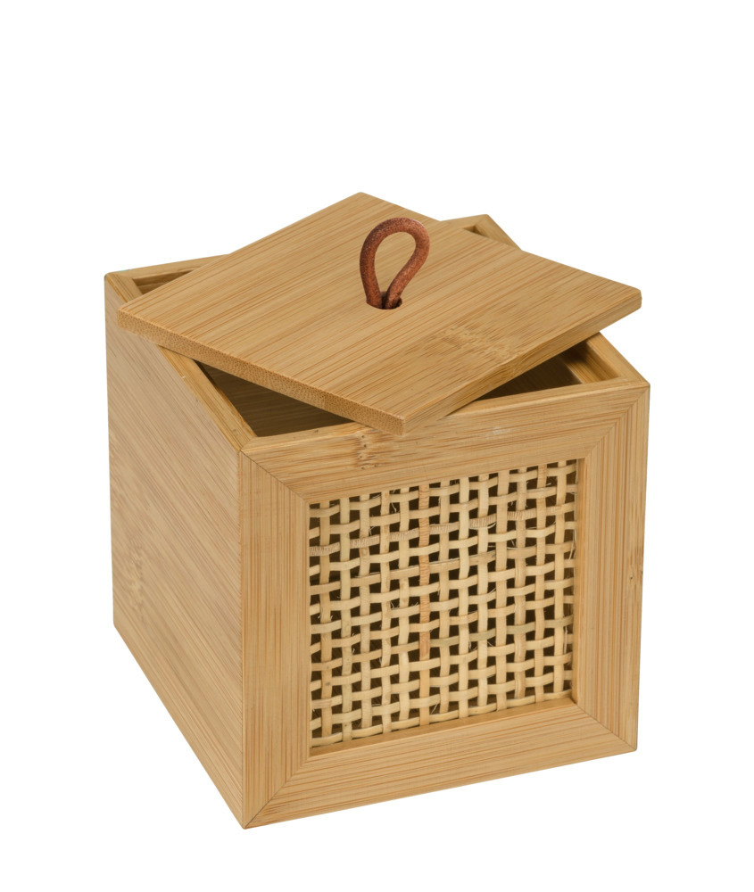 Badbox Allegre S mit Deckel  aus Bambus und Rattan