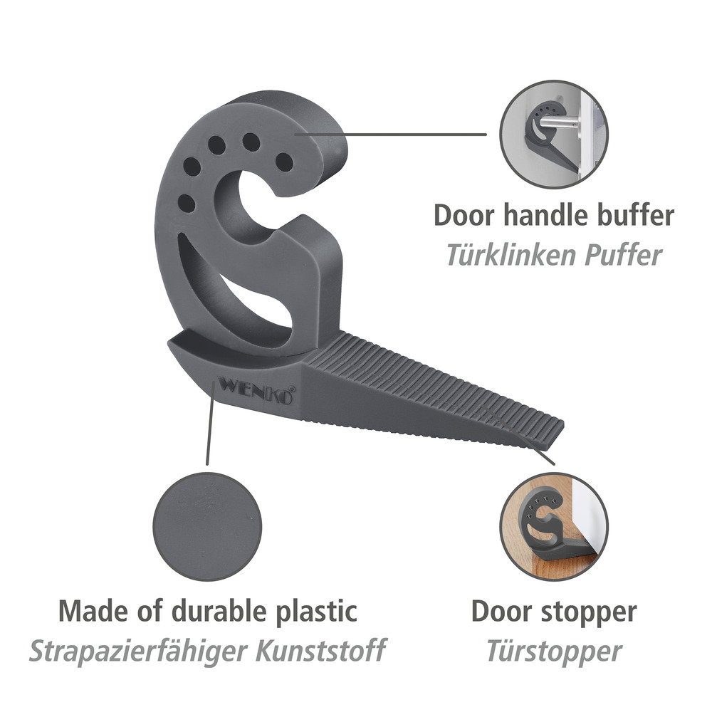 Multi-STOP® Anthrazit, 4er Set  Klemmschutz