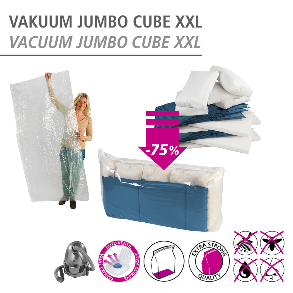 Vakuum Mod. Jumbo Cube XXL  180 x 90 x 50 cm