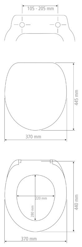 WC-Sitz Mod. Speedy  MDF