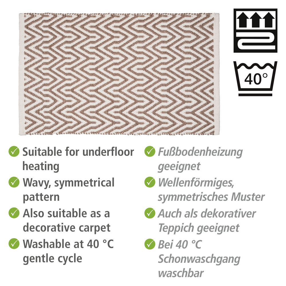 Badematte Mod. Altai  hergestellt aus recycelten PET-Flaschen (100 % Polyester)