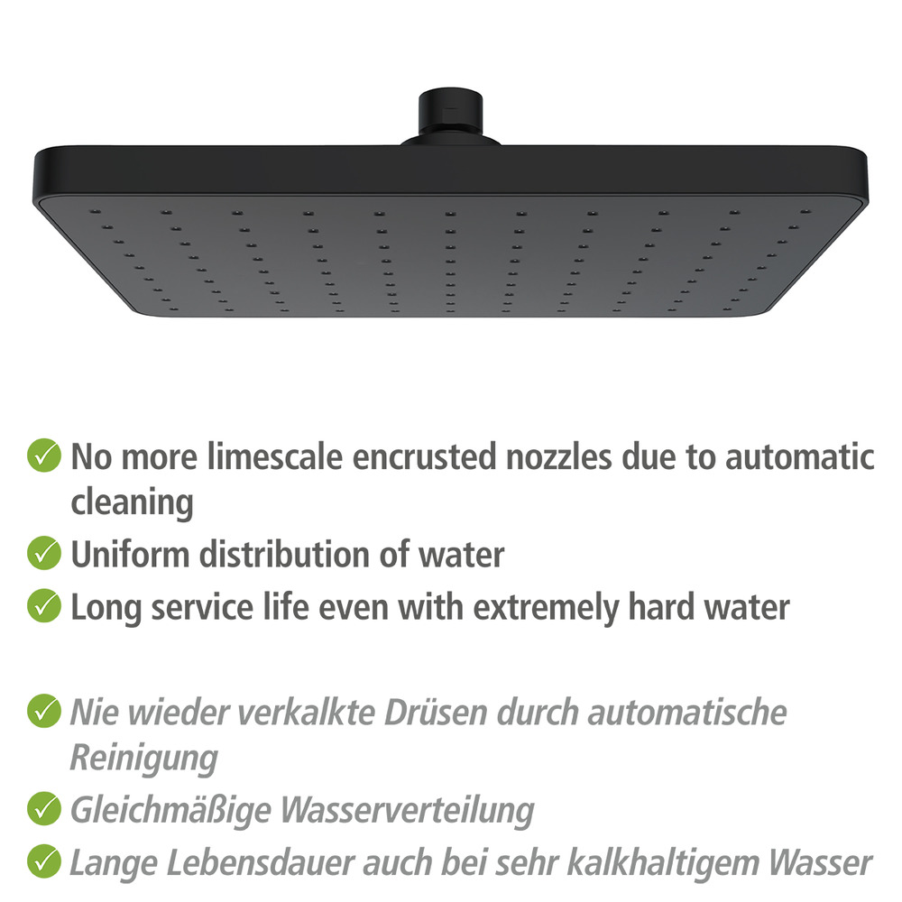 Regenduschkopf Automatic Cleaning 25 x 17 cm  25 x 17 cm