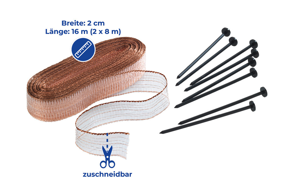 Schnecken-Stopp 8 Meter 2er Set  effektive Schneckenabwehr