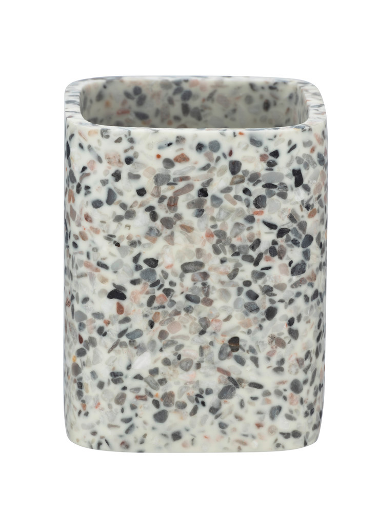 Zahnputzbecher Mod. Terrazzo  aus Polyresin