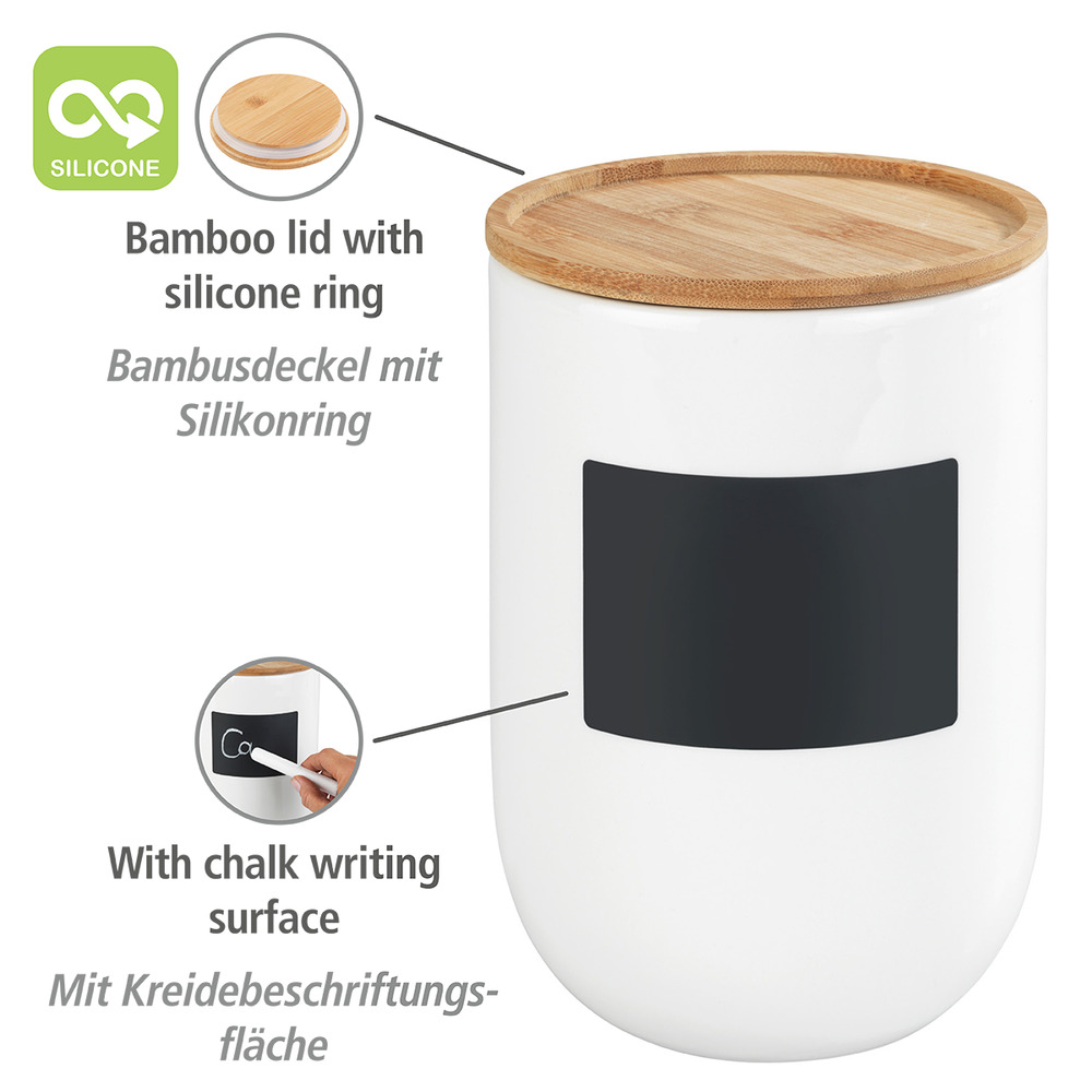 Aufbewahrungsdose Mod. Waia 1,5 l  Vorratsdose aus hochwertiger Keramik