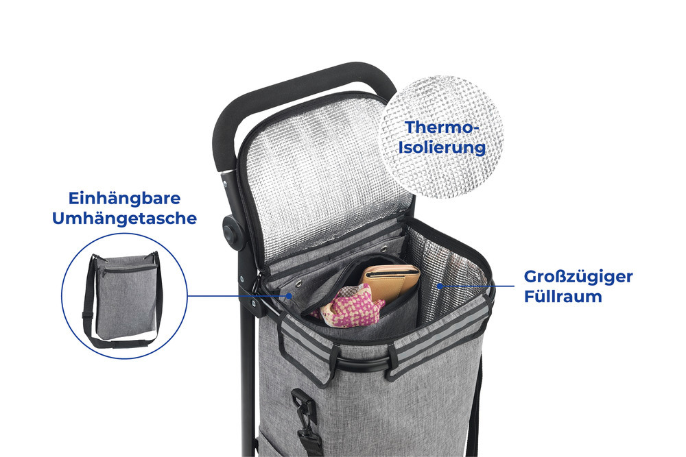 Einkaufs-TROLLEY Thermo & Comfort  Trolley mit abnehmbarer Innentasche